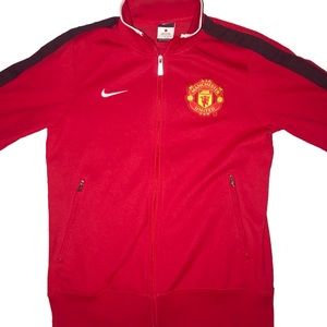 Nike Manchester United Jacket Men's Full Zip Red Black Size S Small